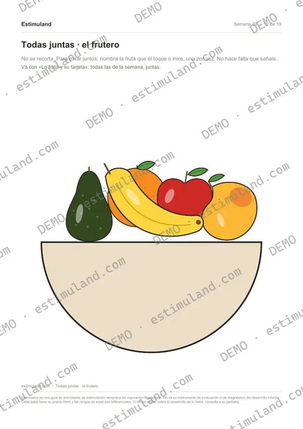 Todas juntas · el frutero — hoja 10 de 10, en muestra