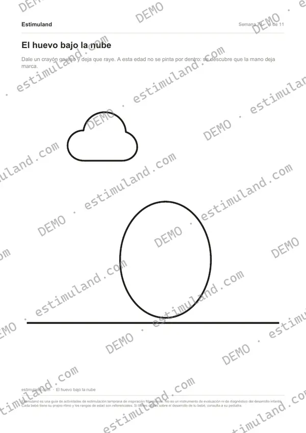 El huevo bajo la nube — hoja 4 de 11, en muestra