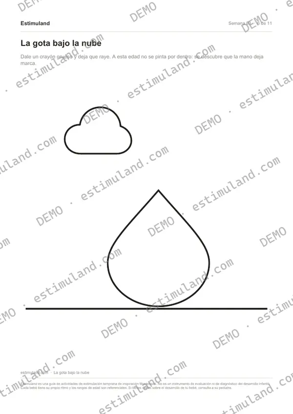 La gota bajo la nube — hoja 6 de 11, en muestra