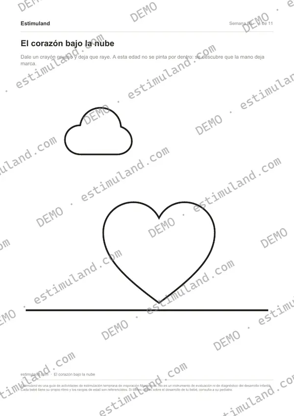 El corazón bajo la nube — hoja 4 de 11, en muestra
