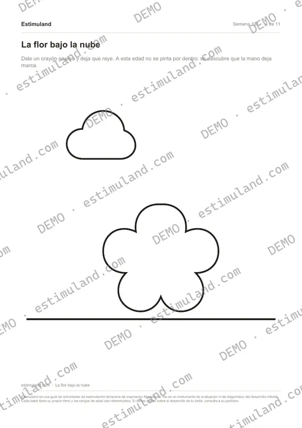 La flor bajo la nube — hoja 4 de 11, en muestra