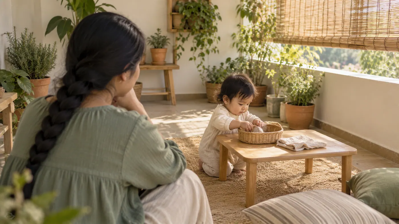 Una madre con su bebé en casa: ayudar de verdad